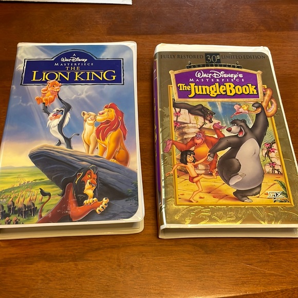 Disney Other - Set of 2 Disney VHS tapes - the Jungle Book and the Lion King